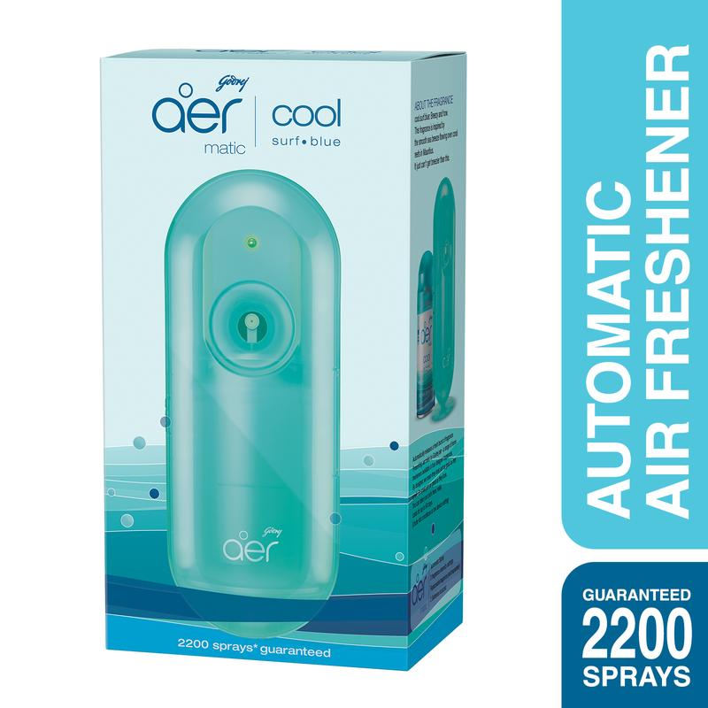 Aer Matic Automatic Air Freshener With Dispenser & Refill, 225 ml