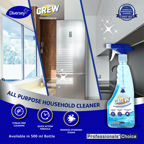 Crew All Purpose Household & Glass Cleaner, 500 Ml