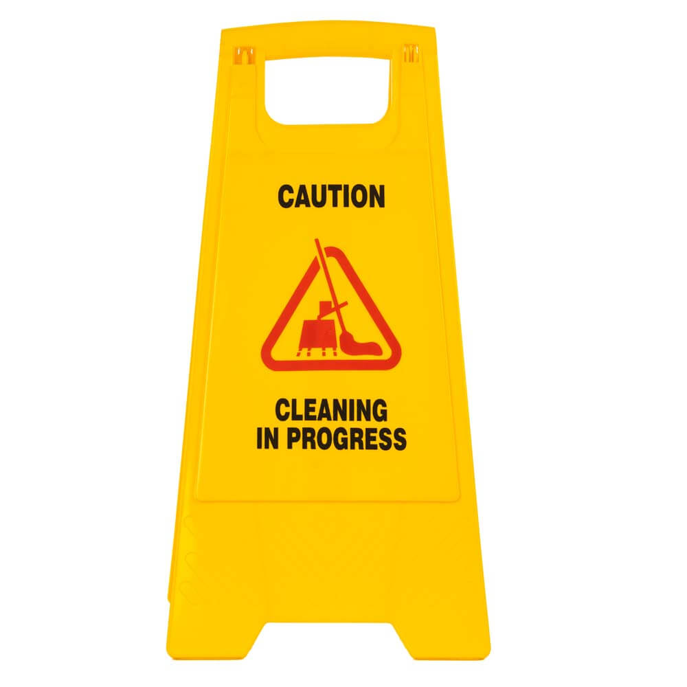 Caution Signage Board, Yellow , 61 × 30 × 4 cm ( 0.525 kg )