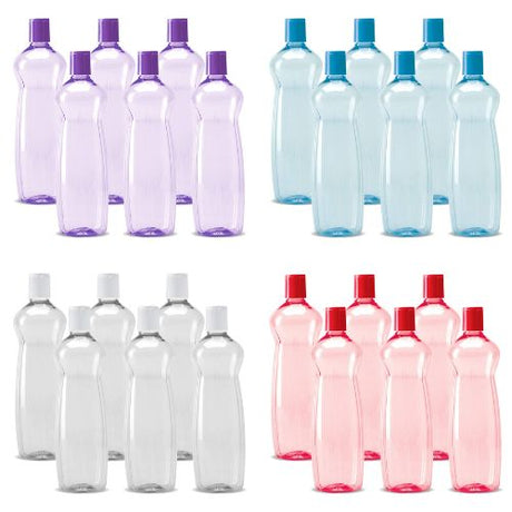 MILTON Pacific 1000 Pet Water Bottles, 1 Litre Each, Set of 6