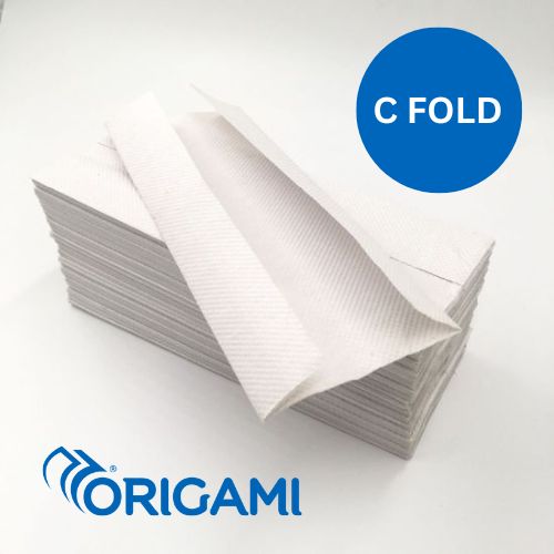 Origami C Fold, 21x29 cm, 150 Sheet, 30 GSM, Recycled Offwhite Paper