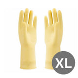 NRU45 Surf Flocklined Natural Rubber Hand Gloves, Light Yellow, 1 Pair