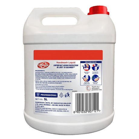 Lifebuoy Total 10+ Handwash - 99.9% Germ Protection, 5 L