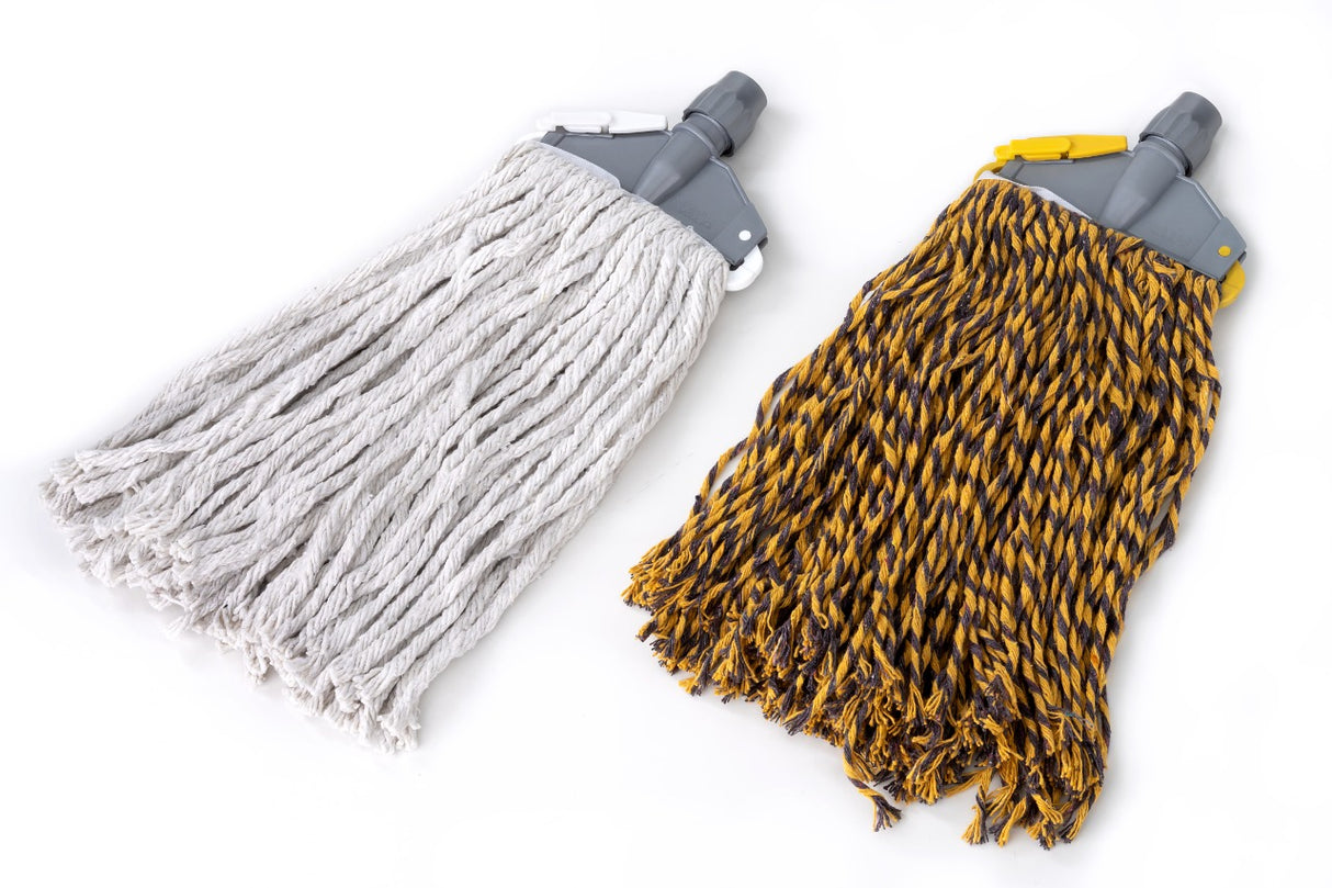 T300 Titan 6" Cotton Clip & Fit Wet Mop, Cut End, 300g