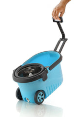 Mundo Bucket 360 ° Spin Mop Set, 2 Pcs Refill, Stainless Steel Wringer - Multicolour