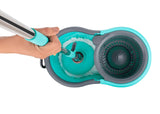 Marca - Bucket 360 ° Spin Mop Set, 2 Pcs Refill, Plastic Wringer - Multicolour