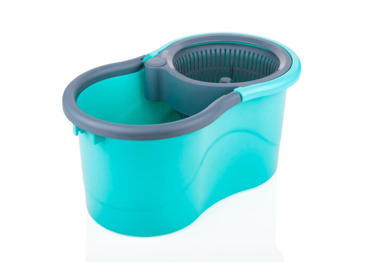 Marca Bucket 360 ° Spin Mop Set, 2 Pcs Refill, Stainless Steel Wringer - Multicolour