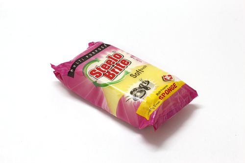 Steelo Brite Multipurpose Sponge Block , 7.5 cm x 13 cm x 3.5 cm, 1 Pc