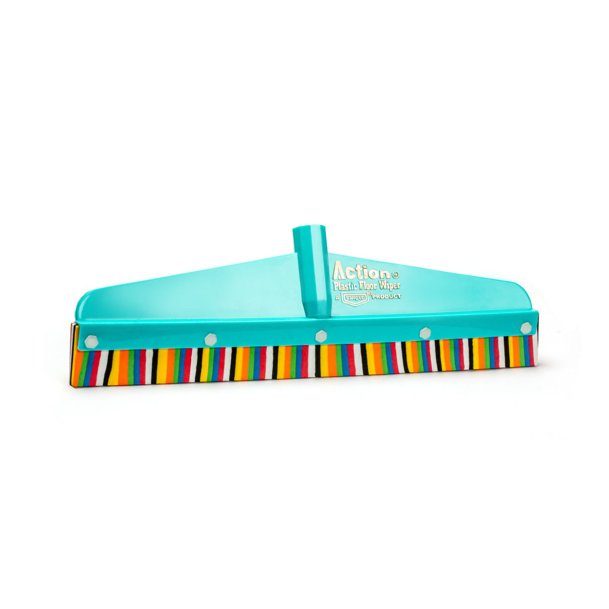 Unique Action Plastic Floor Wiper, 45 Cm (18") With 125 Cm (4' Ft) MS Rod Rod (25mm)