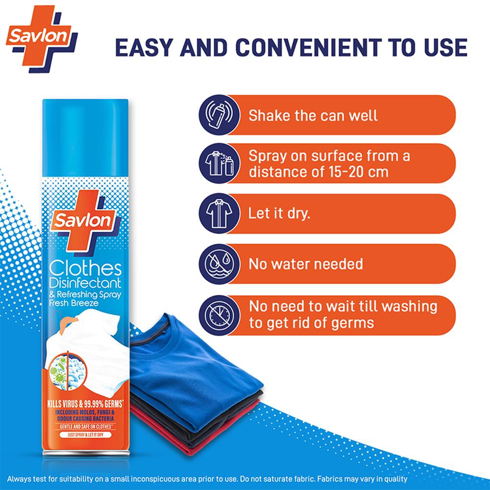 Savlon Clothes Disinfectant And Refreshing Spray, 230ml