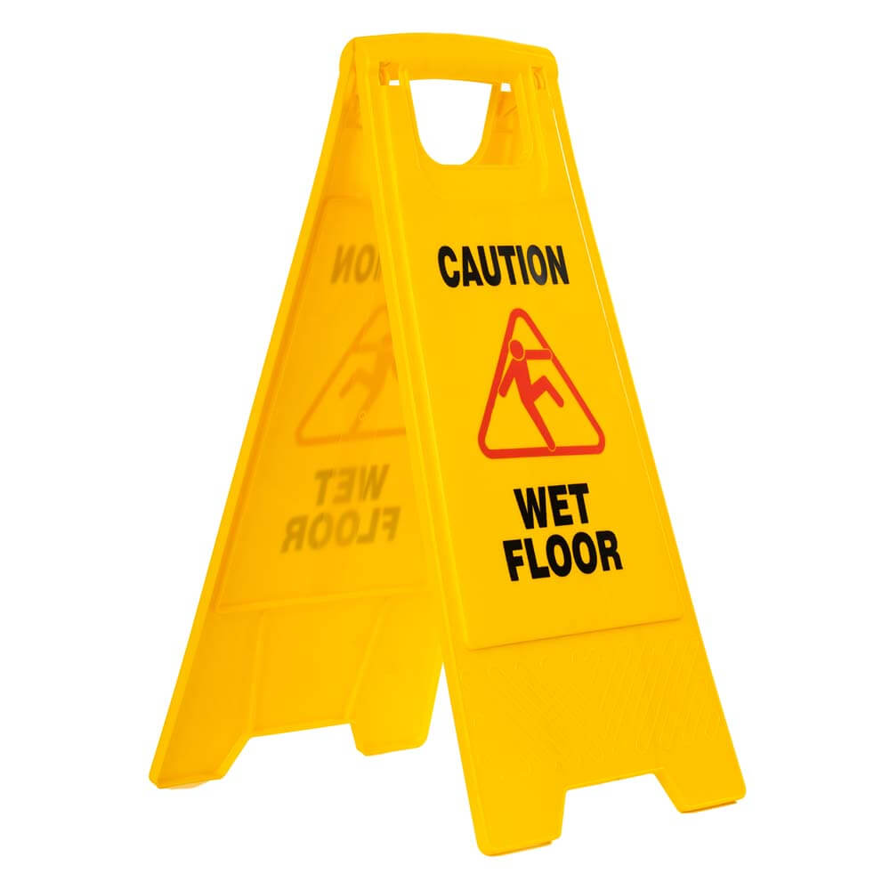 Caution Signage Board, Yellow , 61 × 30 × 4 cm ( 0.525 kg )