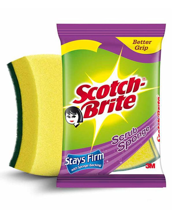 Scotch Brite Scrub Sponge, 6x10 cm, Buy 2 Get 1 Free