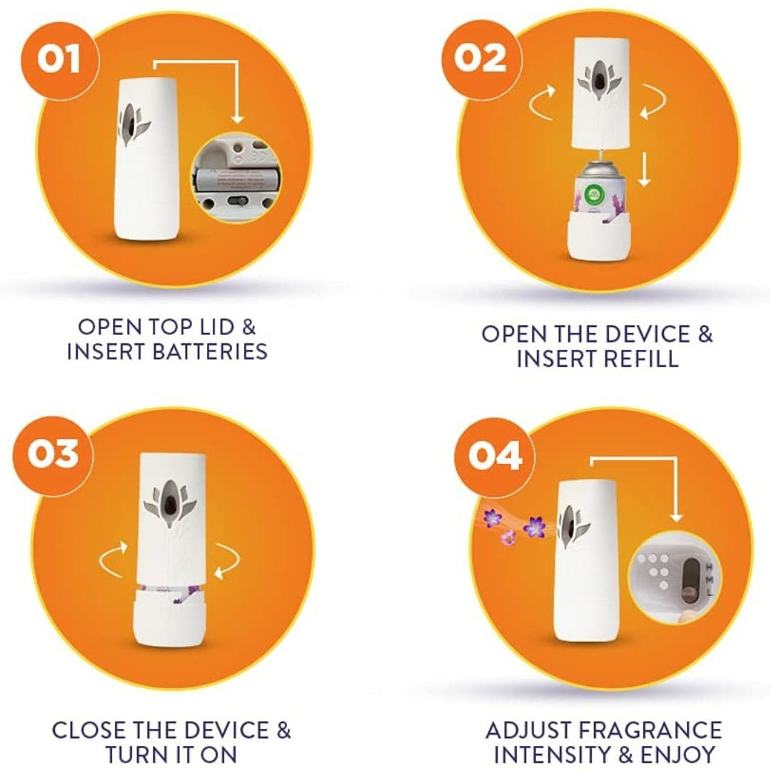 Air Wick Freshmatic Automatic Air Freshener Dispenser with Refill, 250 ml