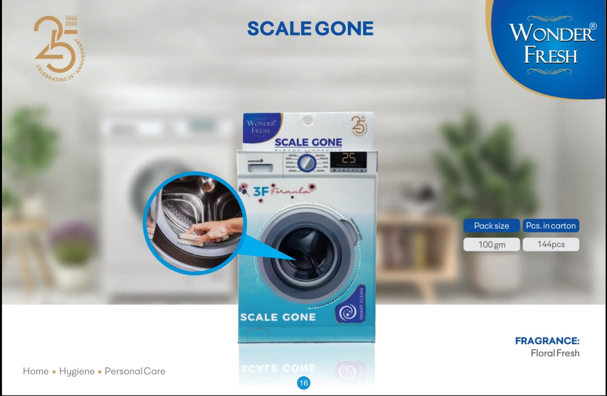 Scale Gone - Washing Machine Premium De-scaler | Top & Front Washing Machine Drum/Tub Cleaner, 100 g