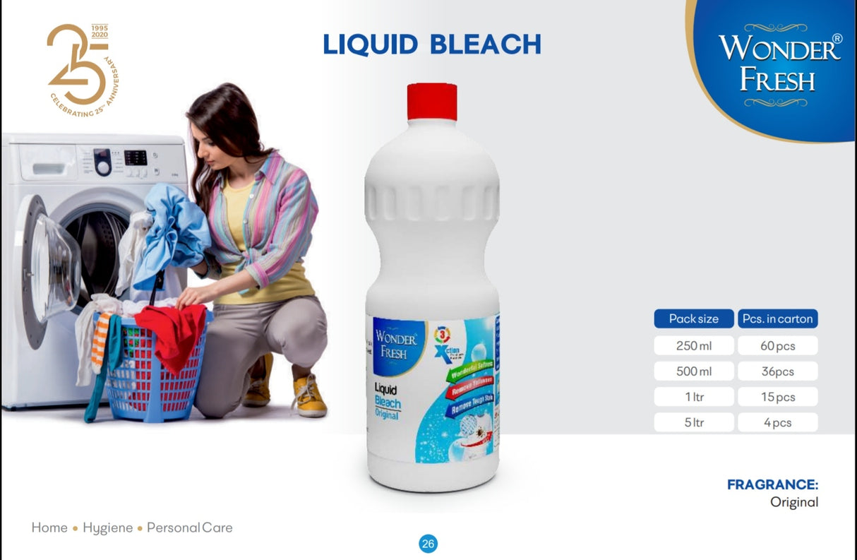 Wonder Fresh Liquid Bleach, 500 ml