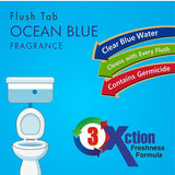 Ocean Blue Flush Tab with Original Pine Fragrance
