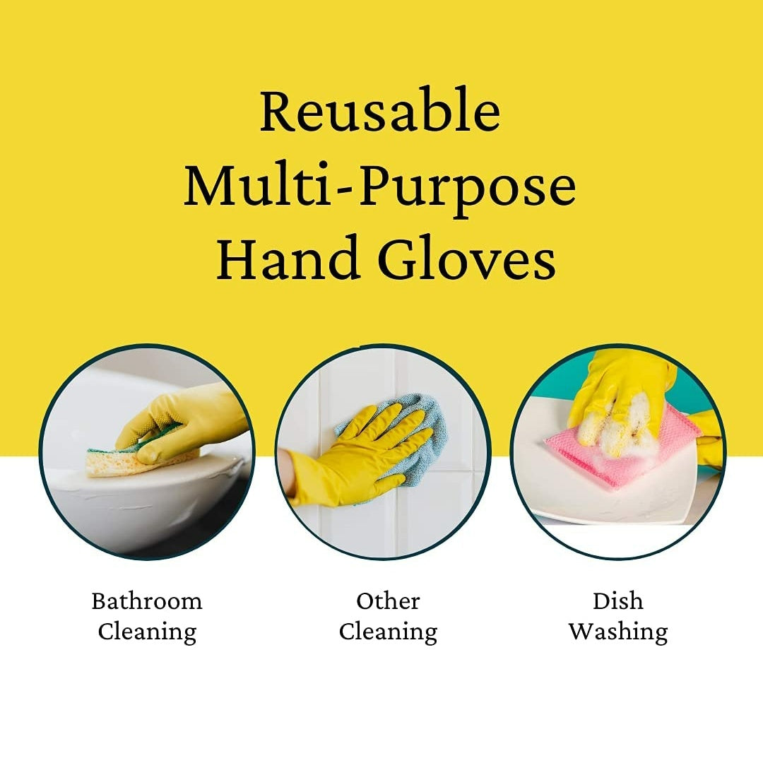 NRU45 Surf Flocklined Natural Rubber Hand Gloves, Light Yellow, 1 Pair