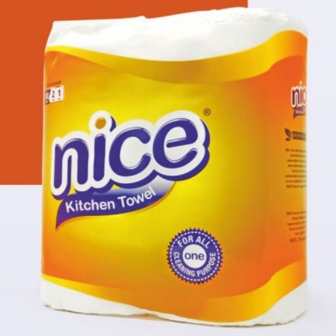 Nice Kitchen Towel Tissue,1 Ply x 80 Sheet , 215x228 mm - Pack of