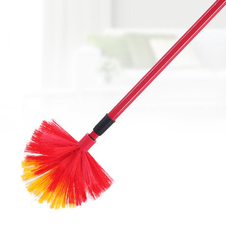 RC20 Round Ceiling Broom With 4.5 FT Telescopic Ms Handle, Multicolour, 1 Pcs
