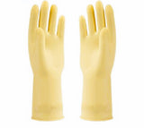 NRU45 Surf Flocklined Natural Rubber Hand Gloves, Light Yellow, 1 Pair