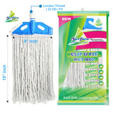 Best Mop , 9" Clip & Fit Wet Mop with 300g Cotton Refill