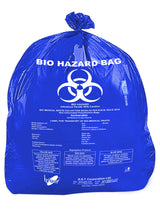 Bio Hazard Logo Printed Garbage Bag With Color Code