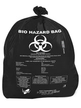 Bio Hazard Logo Printed Garbage Bag With Color Code