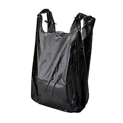 Swastik Regular Carry Pick Up Bag, 50 Pcs / Pack - Black