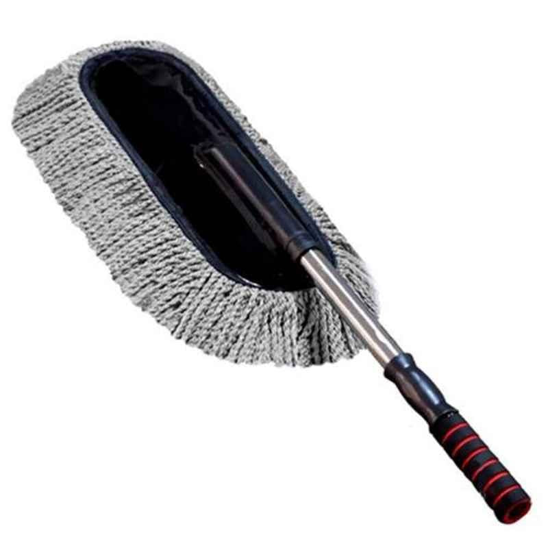 Microfiber Car Duster (Blue) Telescoping Extendable Interior Exterior Multipurpose Cleaning Brush for Car