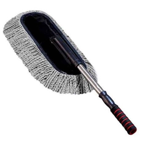 Microfiber Car Duster (Blue) Telescoping Extendable Interior Exterior Multipurpose Cleaning Brush for Car