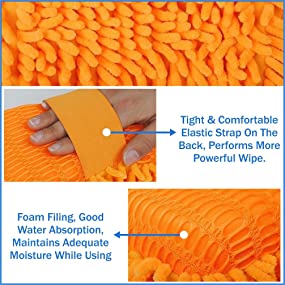 Multipurpose Microfibre Wash & Dry Cleaning Sponge, 1 Piece - Random Colour