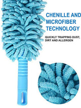 Flexible Multipurpose Foldable Fan Duster, Multicolour, 1 Pc