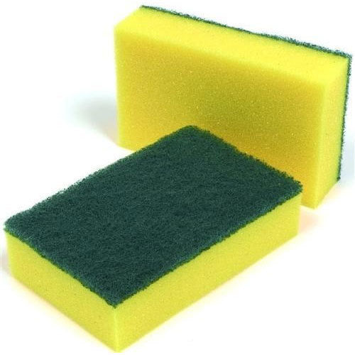 Generic Sponge Scrub Pad, 3"x4" - Pack of 40 Pcs