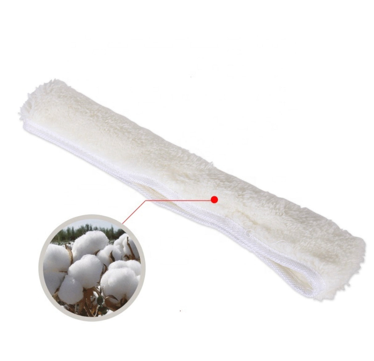 Microfiber Glass Washer Applicator Refill, 35 Cm