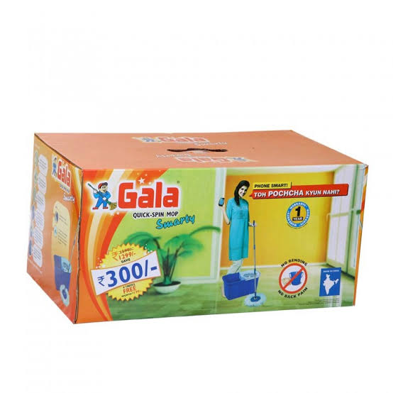 Gala Smarty - Bucket 360 ° Spin Mop Set, 1 Pcs Refill Free