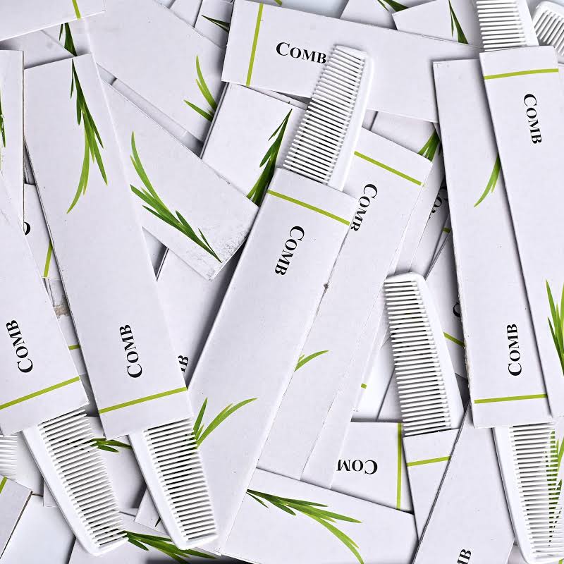 White Disposable Comb, 19 x 3.5 cm, 100 pcs