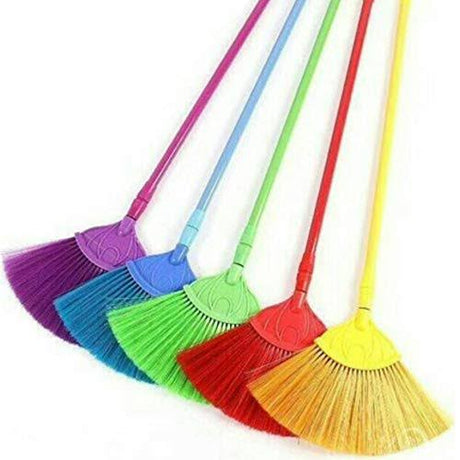 FC10 Flat Ceiling Broom With 4.5 FT Telescopic Ms Handle, Multicolour, 1 Pcs