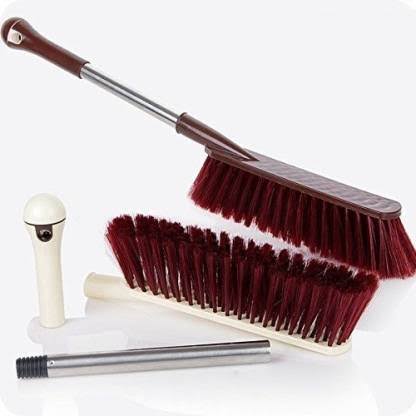 Lecra Dusting Brush with Detachable Handle, Multicolour