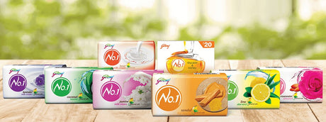 Godrej No 1 Soap, 100g x 5 Pcs. ( 1 Set )