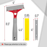 15mm Sharp Blades Stubborn Paint Glue Residue Remove Fits 4" Floor Razor Scraper