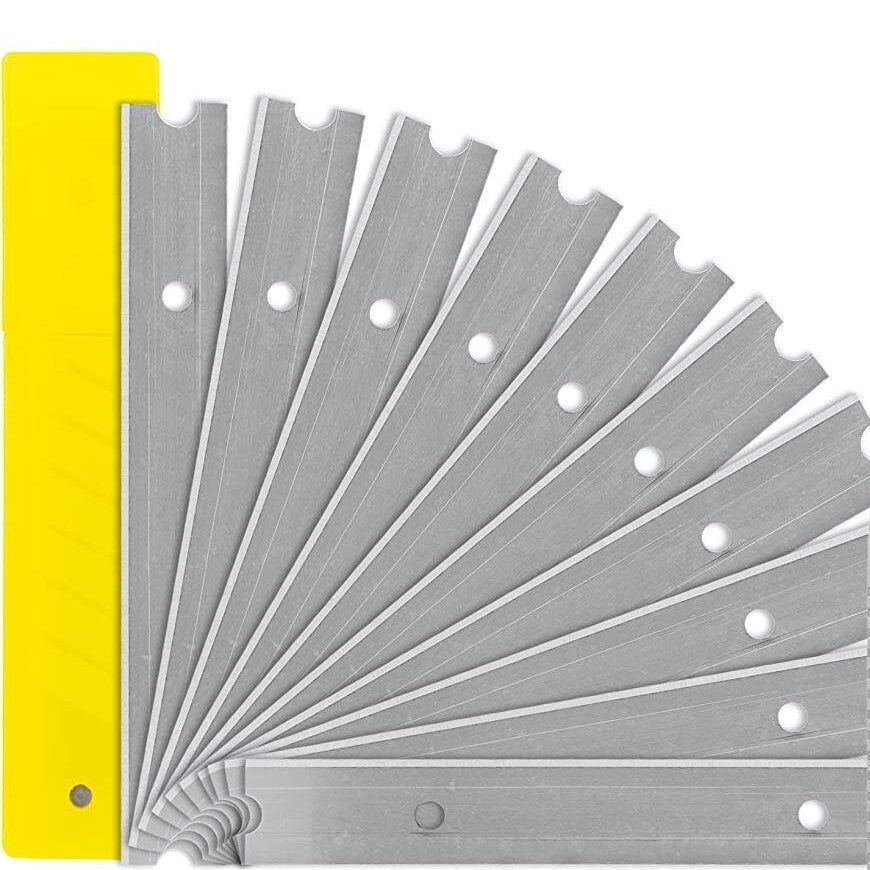 15mm Sharp Blades Stubborn Paint Glue Residue Remove Fits 4" Floor Razor Scraper