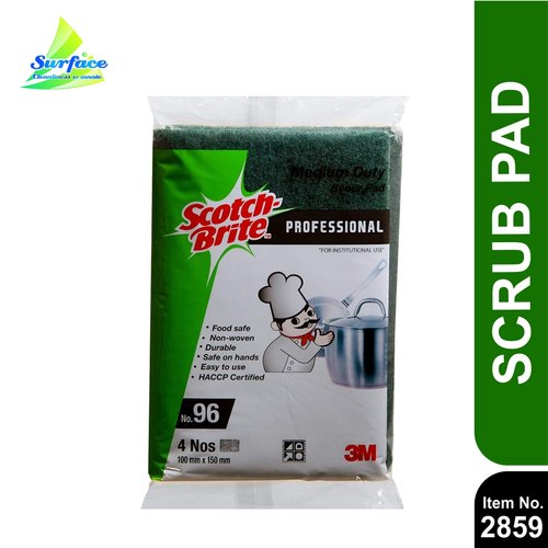 Scotch Brite Scrub Pad, 4 x 6 inch, 4 Pcs Pack