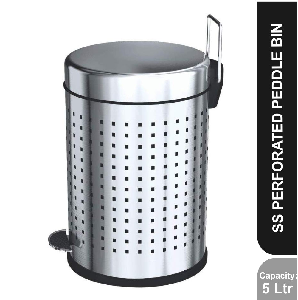 Stainless Steel Perforated Paddle Dustbin