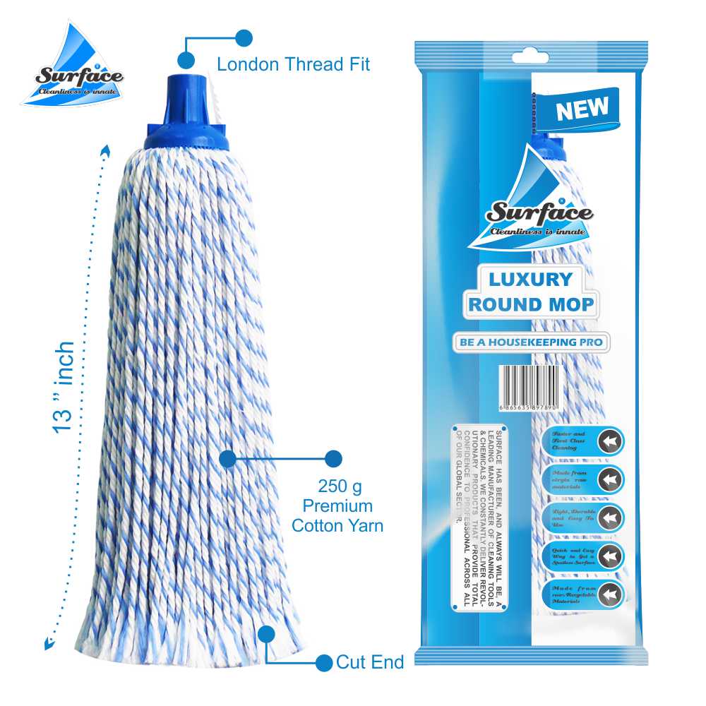 Blue Luxury Round Mop, 250g Yarn